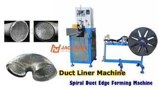 Flexible Duct End Lining Machine  Inner Edge Liner Inserting Equipment