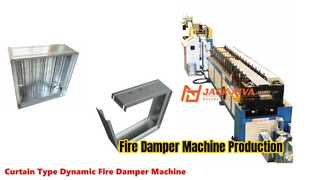 Curtain Fire Damper Machine | Curtain Type Fire Damper Production