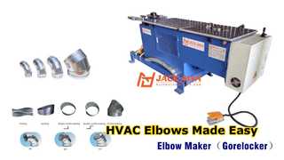 HVAC Round Duct Elbow Forming Machine | Segmented & Gore Elbow Production Line