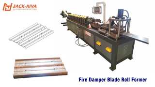HVAC VCD Damper Frame & Aerofoil Blade Roll Forming Machine | Fire Damper Production Line