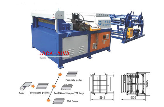 Square Duct Coil Line Auto Coil Line Ⅱ1.2mm 1300mm