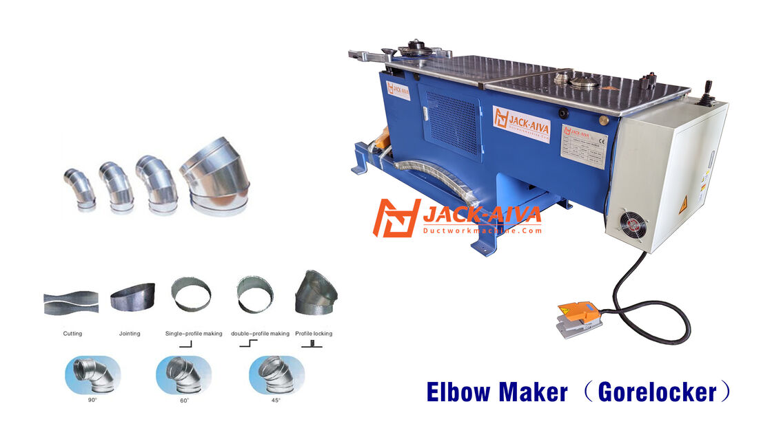 HVAC Round Duct Elbow Forming Machine | Segmented & Gore Elbow Production Line