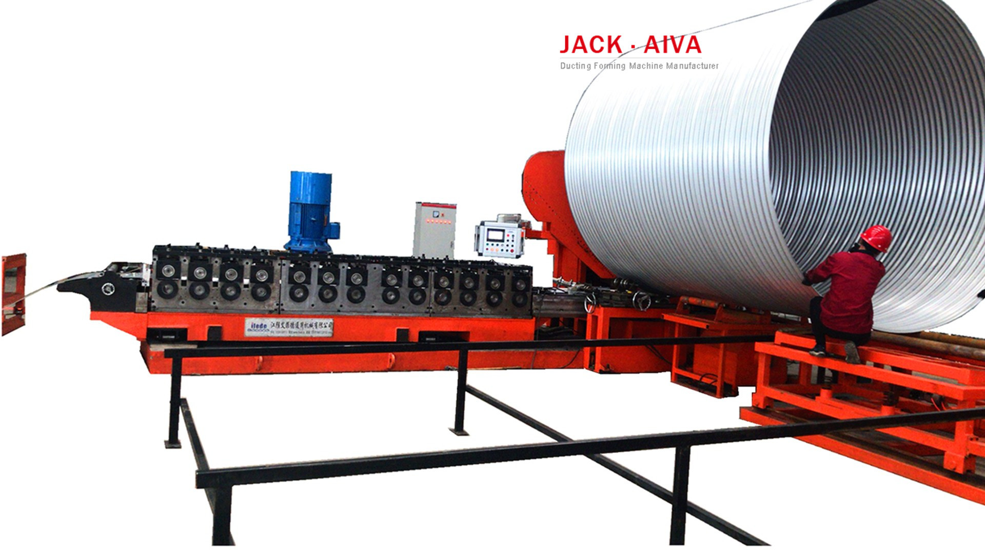 800mm 6000mm Corrugated Culvert Spiral Tube Machine