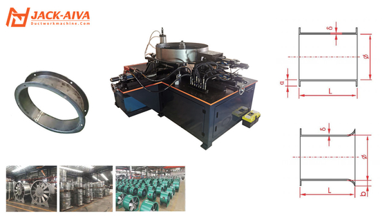 Automatic Hydraulic Blower Crust Flange Making Machine For Axial Fans