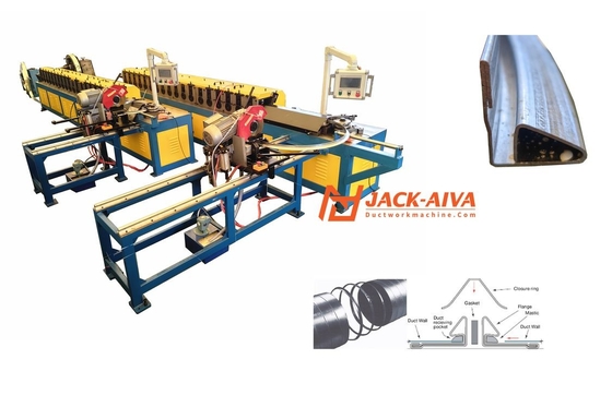 Spiral Round Ductwork Flange Machine, Round duct connector, Spiralmate flange, ductmate