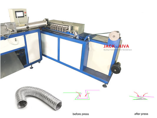 Triple Lock Aluminum Flexible Duct Machine Ductwork Machine